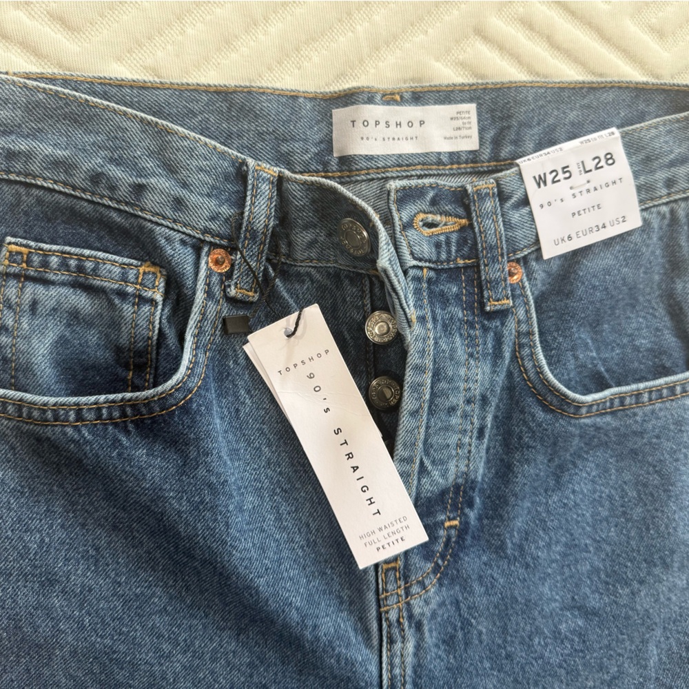 Topshop Denim High-Waisted Jeans